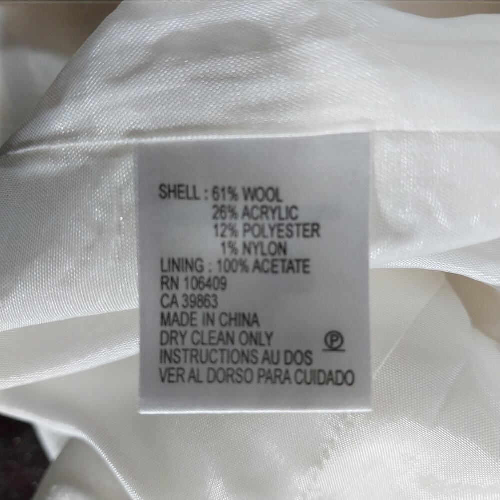 Tahari Cream Women's Blazer Jacket - Picture 9 of 10